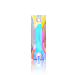 Xichuan Comsic Baguetee en forma de joyería biselada que hace 3D coser en piedra cristalina para ropa <span class=keywords><strong>vestido</strong></span> de novia - Product Image 2