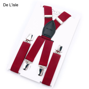 Hamocigia Clip Work Apron for the Wedding Custom Design Logo 4 Clips Elastic Button <strong>Trouser</strong> Brace Suspenders <strong>Belt</strong> for Men - Product Image 5