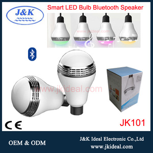 Jk101 alta calidad bluetooth altavoz led bombilla 4 w e27 e26 <span class=keywords><strong>CE</strong></span> - Product Image 1