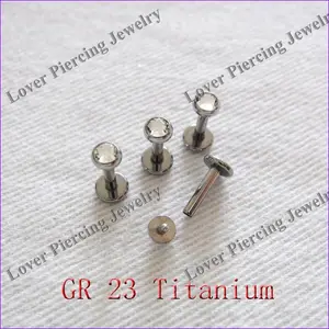 [ST-056] Größerer Kristalls tein Gr23 Titan Magnetic Unique Labret Studs