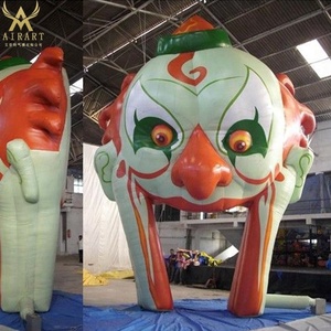 Miedo grande inflable payasos de circo túnel para halloween puerta Decoración - Product Image 1