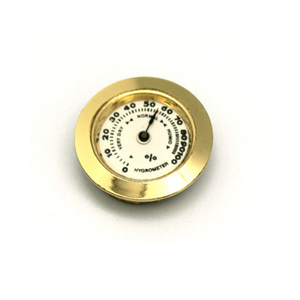 Humidorミニメタルゴールドシガー湿度計 - Product Image 1