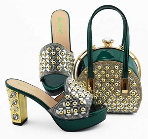 Ensemble Chaussures et Sac Africains de Haute Qualité AB8584 / Talons Hauts de Soirée Nigérians avec Sac Assorti - Product Image 4