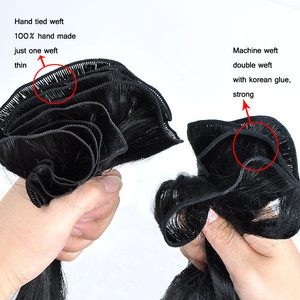 LeShine завод двойной нарисованный русский ручной вязки наращивание волос в Калифорнии оптовая продажа волос переплетения дистрибьюторов - Product Image 4