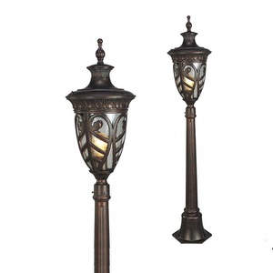 JARDÍN PATHWAY DECORATIVA ANTIGUA LUZ DE CALLE POLESP <span class=keywords><strong>ROJECT</strong></span> ROAD 3 LUCES DE POLO - Product Image 5