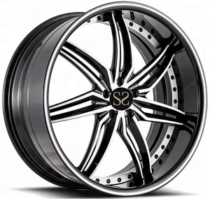 17 18 19 20 21 22 pouces, meilleure qualité, coloré, 2 pièces, grandes lèvres concaves, roues en alliage de voiture entièrement forgées - Product Image 3