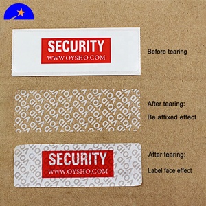 Dung Môi Dựa Acrylic Adhesive Security Void Tape, Bảo Hành Màu Vàng Nhãn Dán Nhãn Hiệu VOID, Void Nếu Loại Bỏ - Product Image 5