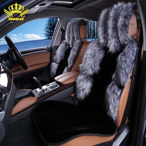 <span class=keywords><strong>Coprisedili</strong></span> <span class=keywords><strong>universali</strong></span> <span class=keywords><strong>personalizzati</strong></span> Rownfur cuscini in pelliccia sintetica di alta qualità per accessori auto anteriori con Logo - Product Image 6
