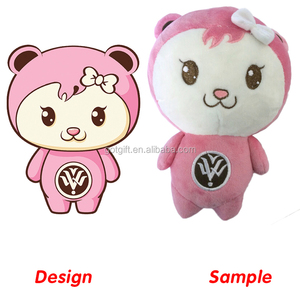 Accueilli Personnalisé Personnage de Dessin Animé Doux Jouet Poupée Oem Jouets En Peluche - Product Image 2