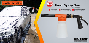 <span class=keywords><strong>Lance</strong></span> de réglage savon neige mousseur lave-auto plastique ABS pour le nettoyage de la voiture avec cadran de rapport - Product Image 3