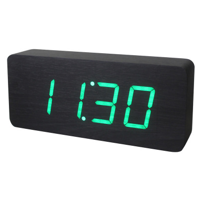 Zogift nuevos productos 2018 producto innovador LED de alarma de madera <span class=keywords><strong>reloj</strong></span> digital con temperatura y fecha - Product Image 1