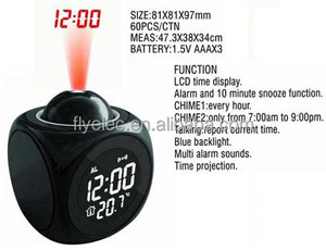 Reloj de Proyección para Techo de Dormitorio, Divertido Reloj Despertador con Proyección de Tiempo en Español y Inglés, Pantalla LCD, Rotación de 180 Grados - Product Image 5