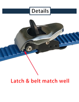 Sangle en métal très longue et Durable avec boucle de cheville, sangle d'échelle pour le Ski à voies multiples, attaches de cheville