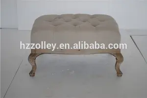 French style upholstered stool ottoman chaise lounge ottoman