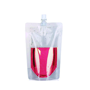 <span class=keywords><strong>Pochette</strong></span> à bec verseur transparente avec impression de logo, sérigraphiée, pour boissons énergisantes, eau minérale, jus, 100 pièces, taille <span class=keywords><strong>personnalisée</strong></span>, recyclable, PE - Product Image 1