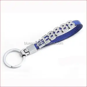 2015 rhinestone alphabet diy 10mm letter slide charm key chain