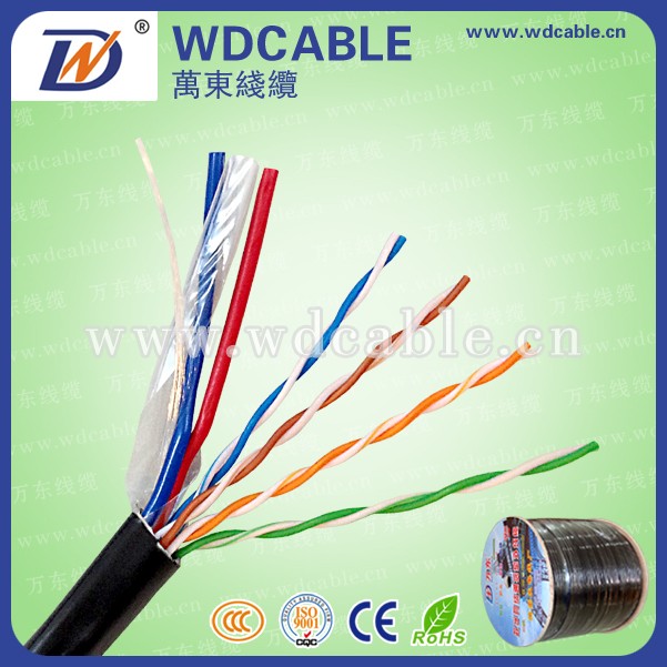 Кабель cat5e с посыльным и питания кабель ethernet