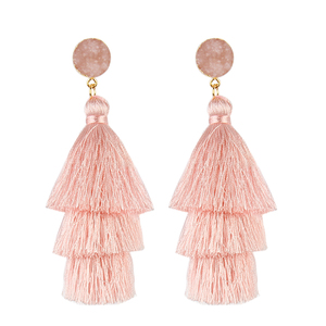 3 Couche Boho Pierre Naturelle À Long Druzy Boucles D'oreilles Gland Boucles D'oreilles Pour <span class=keywords><strong>Les</strong></span> Femmes Bijoux - Product Image 6