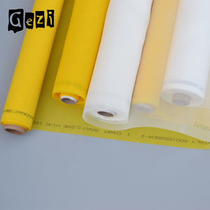 Gezi (offre d'usine) 7 T-165 T 18mesh-420mesh blanc ou jaune d'armure de polyester silcreen maille de tissu d'impression - Product Image 2