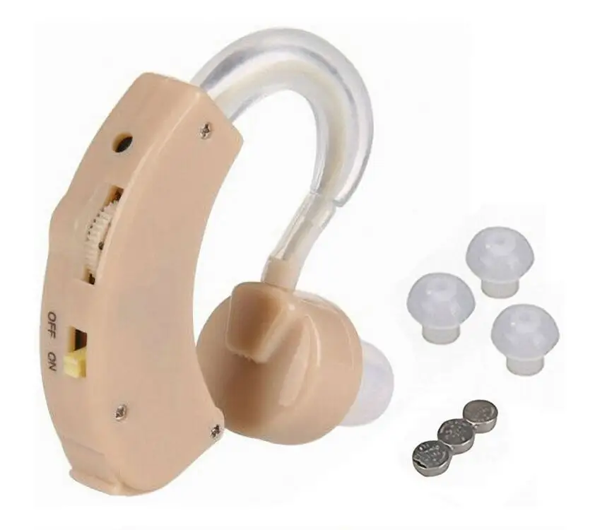 Battery Powered Sound Amplifier Hearing Aid for Hard of Hearing
