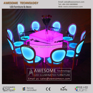 Blanc de mariage chaise longue, Luxe led mariage ronde chaise - Product Image 1