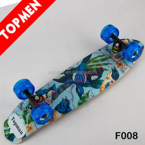 26 "Vitesse professionnelle Complète En Bois Planche À Roulettes De Poisson Rue <span class=keywords><strong>Longboard</strong></span> - Product Image 5