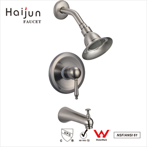 Haijun Watermark da 8 pollici soffione doccia a pioggia <span class=keywords><strong>con</strong></span> un manico singolo rubinetto doccia <span class=keywords><strong>con</strong></span> beccuccio <span class=keywords><strong>vasca</strong></span> valvola beccuccio cromato Kit - Product Image 3