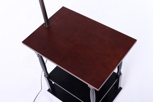 Accueil Salon <span class=keywords><strong>Étagère</strong></span> en bois <span class=keywords><strong>Lampe</strong></span> sur pied avec table d'appoint Table avec <span class=keywords><strong>lampe</strong></span> attachée Lampadaire centre de la maison - Product Image 6