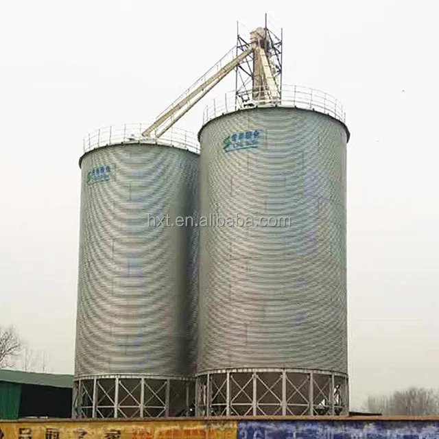 500t Imbullonato montaggio zincato grano silo prezzo per la vendita