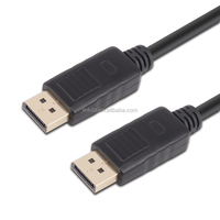 Cable DP 8K Negro, Conector DP Macho a DP Macho, Cable de Audio/Vídeo