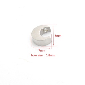 Specchio lucidato in acciaio inox 3 colori fai da te cuore di coda di pesce di luna <span class=keywords><strong>cavallo</strong></span> di piccole perle braccialetto per la creazione di gioielli - Product Image 6