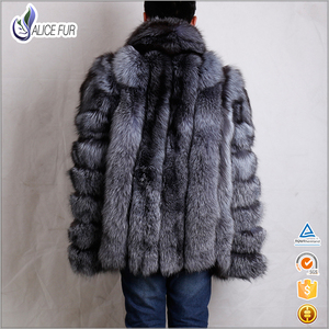 Cappotto in Vera Pelliccia di Volpe per <span class=keywords><strong>Uomo</strong></span> OEM all'Ingrosso, Cappotto <span class=keywords><strong>Invernale</strong></span> con Collo in Pelliccia di Volpe Autentica - Product Image 6