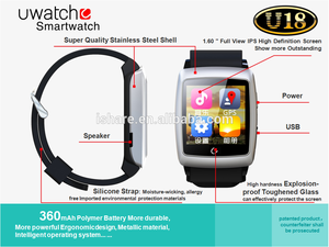 android, IOS compatibles systerm, multi-language, 4 G rom, 360 mah, Bluetooth 4.0, pantalla táctil, UWatch U18 SmartWatch - Product Image 3