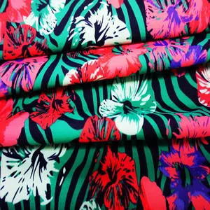 Free Sample Chinese Professional fabric supplier 82 Polyester 18 Spandex Lycra Fabric for Swimwear
