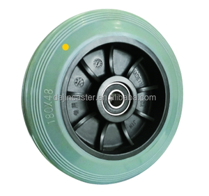 Roulette de roue de chariot à bagages d'aéroport 7 "à double roulement à billes personnalisable du fabricant - Product Image 1