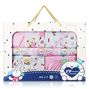 Custom Handmade Luxury Baby Blanket Handle Rigid <strong>Cardboard</strong> Paper <strong>Suitcase</strong> Baby Kids Gift Box With Pvc Window - Product Image 4