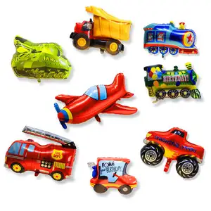 Hot Sale New Product Birthday Party Decoration Helium Foil Fire Engine Shaped Balloons