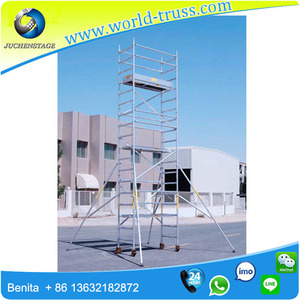 Torre de andamio móvil de aluminio de <span class=keywords><strong>las</strong></span> escaleras del andamio multifuncional de la construcción - Product Image 4