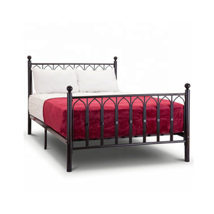 Letto in Metallo Stile Gotico Madonna Nero o Bianco Misura Matrimoniale <span class=keywords><strong>Queen</strong></span> King MB380 - Product Image 2
