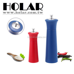 [Holar] ไต้หวันทำสีแดงสีฟ้า2-In-1โรงงานพริกไทยไม้และเครื่องปั่นเกลือ - Product Image 2