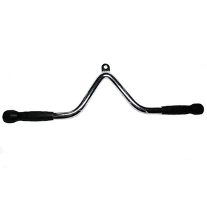 Barra de presión hacia abajo en forma de <span class=keywords><strong>V</strong></span> para tríceps de lujo duradera al por mayor con empuñaduras de goma barra extraíble accesorios de fitness - Product Image 5