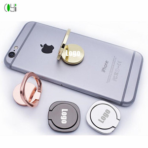 Nouvelles idées de produits 2024 cadeau pour les invités de mariage graver au laser logo/nom bague support de téléphone anti-chute - Product Image 1