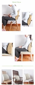 Breathable Soft White Latex <strong>Back</strong> Cushion <strong>for</strong> Office Chair <strong>for</strong> Reading &amp; <strong>Bed</strong> <strong>Rest</strong> - Product Image 5