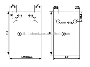 Quincaillerie de douche <span class=keywords><strong>coulissante</strong></span> sans cadre à 90 degrés pour <span class=keywords><strong>porte</strong></span> de douche double à angle droit - Product Image 5