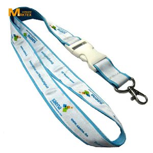 Double layers <b>lanyard</b> with custom logo mark manufacturer - Product Image 1
