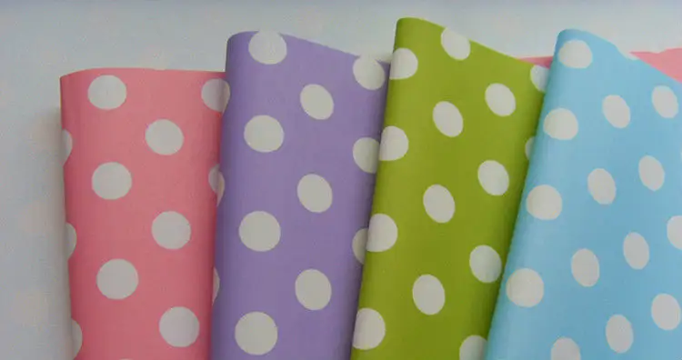 4 warna Titik hadiah kertas pembungkus dalam gulungan 2013 