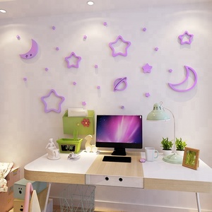 Adesivi Murali 3D con Stelle e Luna, Decorazione per Dormitorio, Adesivi Decorativi per Soffitto e Pareti della <span class=keywords><strong>Camera</strong></span> dei Bambini - Product Image 3