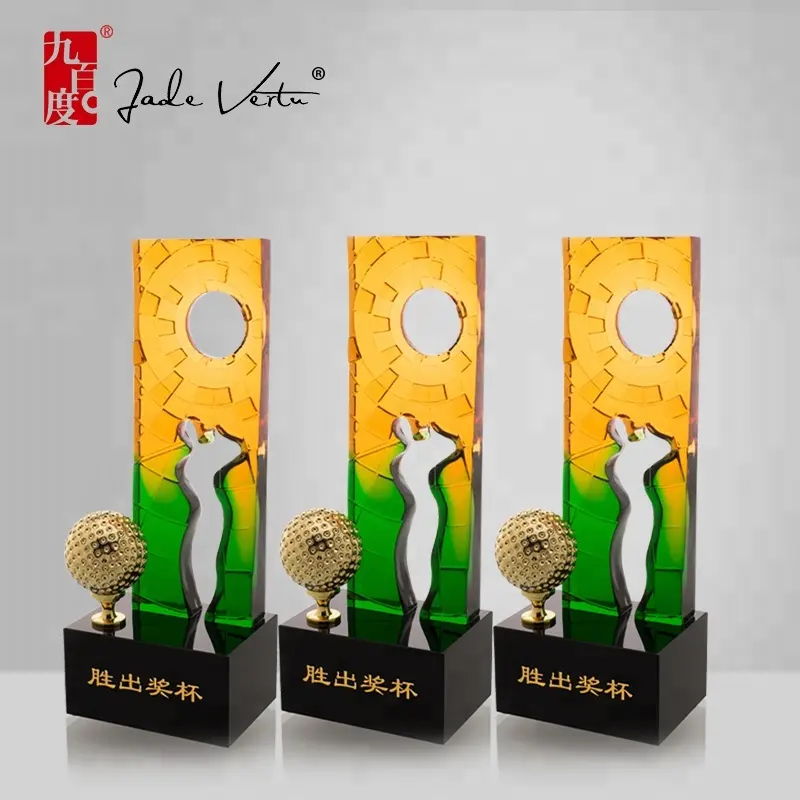 Jadevertu פאטה דה verre פרסים גביש גביע גולף בלעדי סגנון K9 קריסטל פרס ספורט אירוע פרס