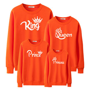 Pull-over de vêtements assortis pour la famille personnalisé T-shirt à manches longues roi et reine - Product Image 2