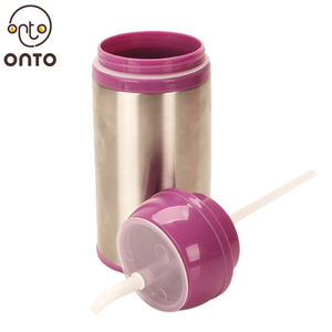 Fabricante de doble pared de acero inoxidable y plástico interior Yerba <span class=keywords><strong>mate</strong></span> taza de té con pajita de plástico - Product Image 3